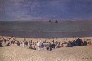 The Beach at Honfleur Felix Vallotton